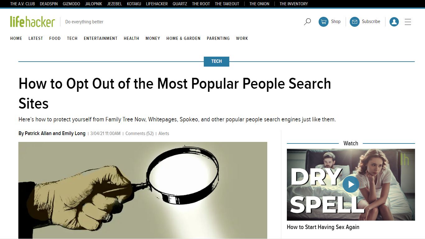 How to Opt Out of the Most Popular People Search Sites - Lifehacker